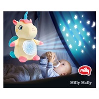 Milly Mally plush unicorn with projector