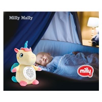 Milly Mally plush unicorn with projector