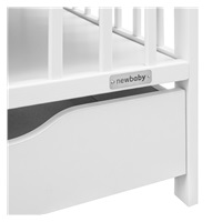 Baby cot with drawer New Baby BASIC white