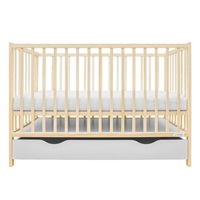 Baby cot with drawer New Baby BASIC natural