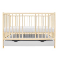 Baby cot with drawer New Baby BASIC natural