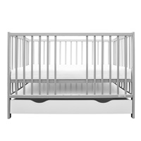 Crib with drawer New Baby LILLY grey