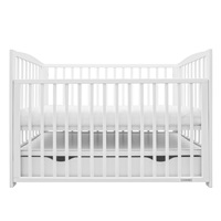 New Baby LILLY crib with drawer and sidewall white