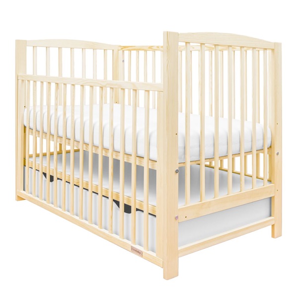 New Baby LILLY crib with drawer and drawer natural