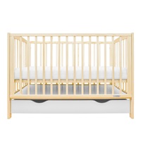 New Baby LILLY crib with drawer and drawer natural