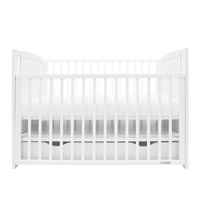 New Baby BEA Zebra crib with drawer and sidewall white