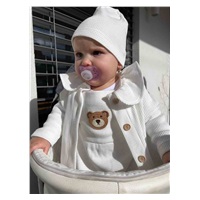 Baby cotton cap New Baby Luxury clothing white, size 80/86