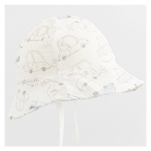 Baby Muslin Hat New Baby My Cars, size 80 (9-12m)