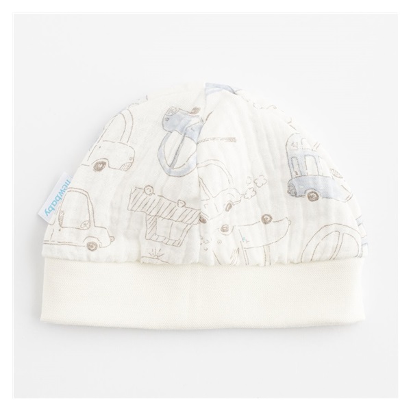 New Baby My Cars Baby Muslin Cap, size 56 (0-3m)