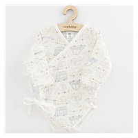 Baby Muslin Bodysuit with Side Ties New Baby My Cars, size 68 (4-6m)