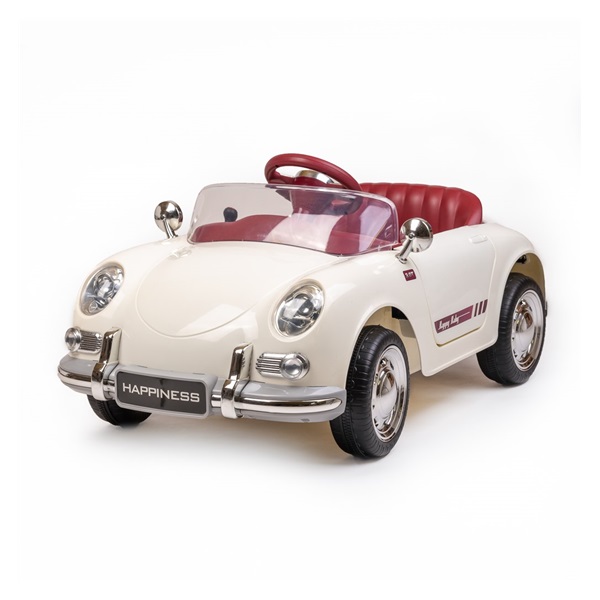 Baby Mix Retro Pearl White Electric Baby Car