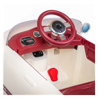 Baby Mix Retro Pearl White Electric Baby Car