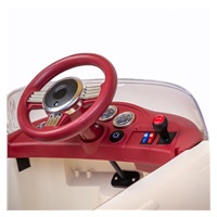 Baby Mix Retro Pearl White Electric Baby Car