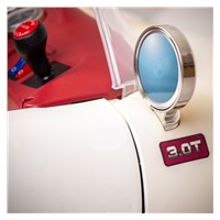 Baby Mix Retro Pearl White Electric Baby Car