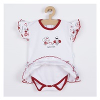 Baby body with short sleeves and ruffle New Baby Ladybug, size 86 (12-18m)