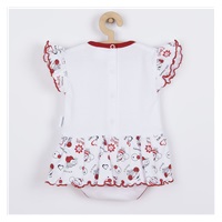 Baby body with short sleeves and ruffle New Baby Ladybug, size 86 (12-18m)