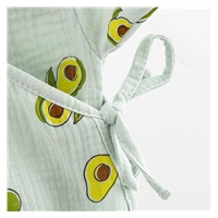 Baby Muslin Bodysuit with Side Ties New Baby Avocado, size 56 (0-3m)