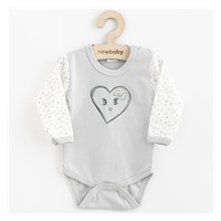 Baby Cotton Bodysuit with Long Sleeves New Baby Hearts, size 68 (4-6m)