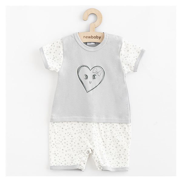 Baby summer cotton jumpsuit New Baby Hearts, size 56 (0-3m)