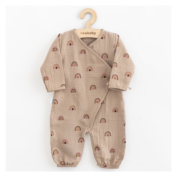 Baby muslin jumpsuit New Baby Rainbow, size 68 (4-6m)