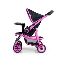 Milly Mally Kate Prestige Black Baby Sports Stroller for Dolls