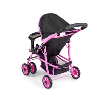 Milly Mally Kate Prestige Black Baby Sports Stroller for Dolls