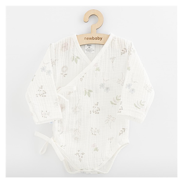 Baby Muslin Bodysuit with Side Ties New Baby Zoe, size 74 (6-9m)