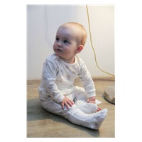 New Baby Zoe Long Sleeve Cotton Baby Bodysuit, size 56 (0-3m)