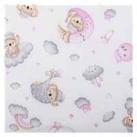 Folding mattress for crib New Baby STANDARD 120x60x5 cm koala pink