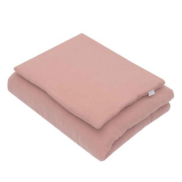 Muslin set with filling New Baby 80x70 cm pink