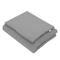 Muslin set with filling New Baby 80x70 cm grey