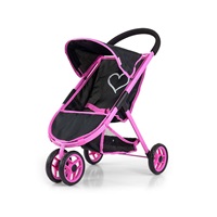 Milly Mally Susie Prestige Black Baby Golf Stroller for Dolls