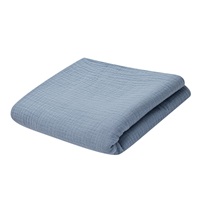 Baby muslin blanket New Baby 70x100 cm blue