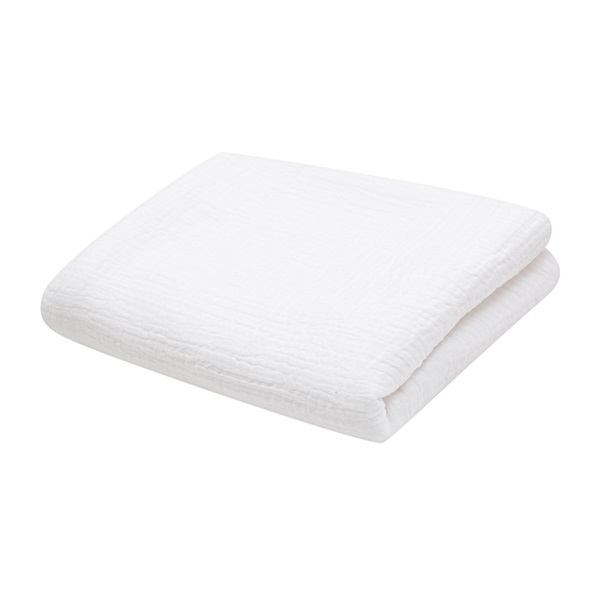 Baby muslin blanket New Baby 70x100 cm white