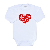 Printed body New Baby Love, size 56 (0-3m)