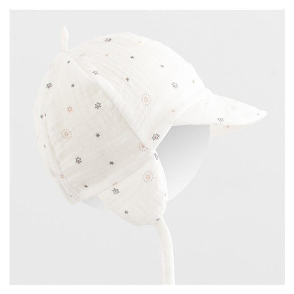 Baby summer muslin cap with visor New Baby Arthur