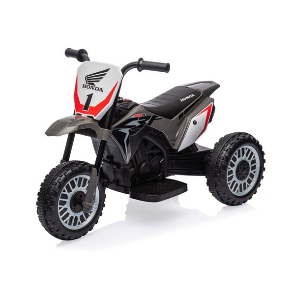 Elektrická motorka Baby Mix Honda CRF 450R šedá