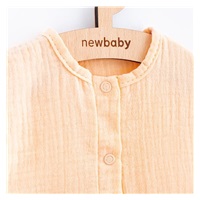 Baby summer muslin jumpsuit New Baby Leny peach, size 74 (6-9m)