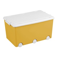 Multipurpose toy box on wheels Tega yellow