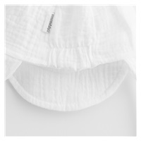 Baby summer muslin cap with visor New Baby white