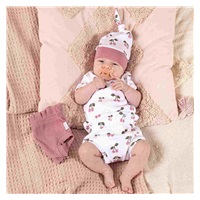 Baby Cotton Bodysuit with Side Closure Short Sleeves Nicol Emily, size 56 (0-3m)