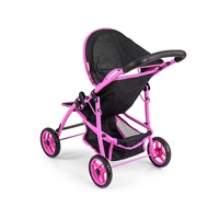 Milly Mally Natalie Prestige Black Sports Stroller for Dolls