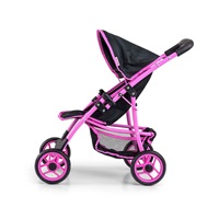 Milly Mally Natalie Prestige Black Sports Stroller for Dolls