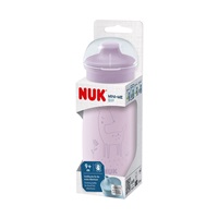 NUK Mini-Me Sip Stainless Steel Baby Bottle, 300 ml purple