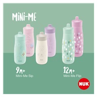 NUK Mini-Me Sip Stainless Steel Baby Bottle, 300 ml purple