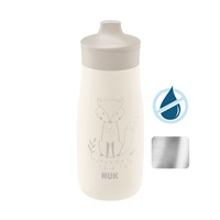 NUK Mini-Me Sip Stainless Steel Baby Bottle, 300 ml  beige