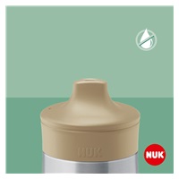 NUK Mini-Me Sip Stainless Steel Baby Bottle, 300 ml  beige