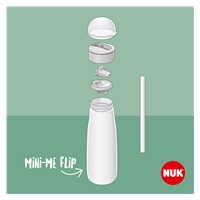 NUK Mini-Me Flip 2-in-1 Baby Bottle, 450 ml green