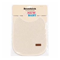 Children‘s terry bib lined with PVC New Baby beige