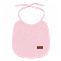 Children's terry bib lined with PVC New Baby pink